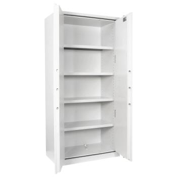 Preview: Rottner Stahlbüroschrank Office 3 Premium Doppelbartschloss lichtgrau T05033